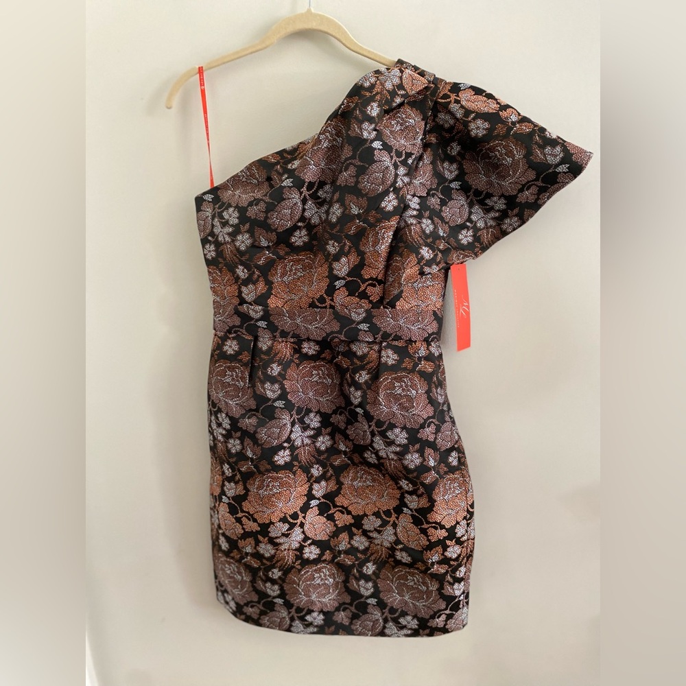 NEW Anthropologie Rose One-Shoulder Dress size 4 new with tag nwt - Picture 10 of 12